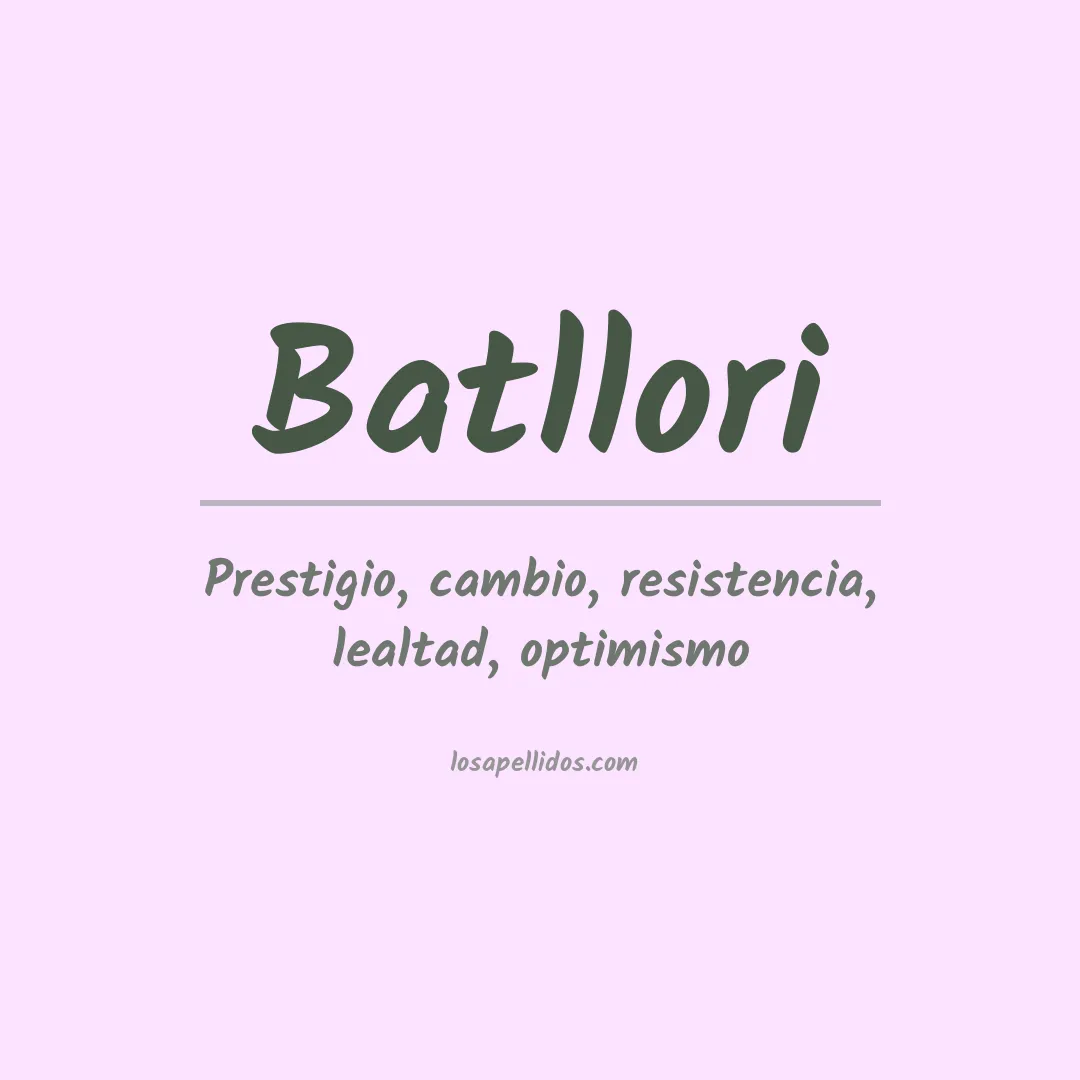 Apellido Batllori