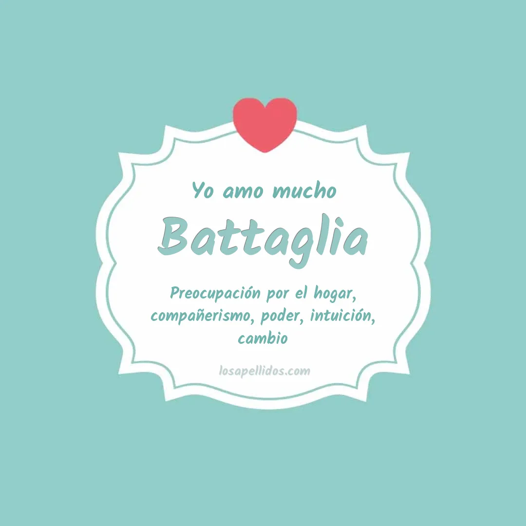 Yo amo mucho Battaglia