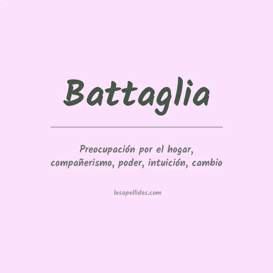 Apellido Battaglia