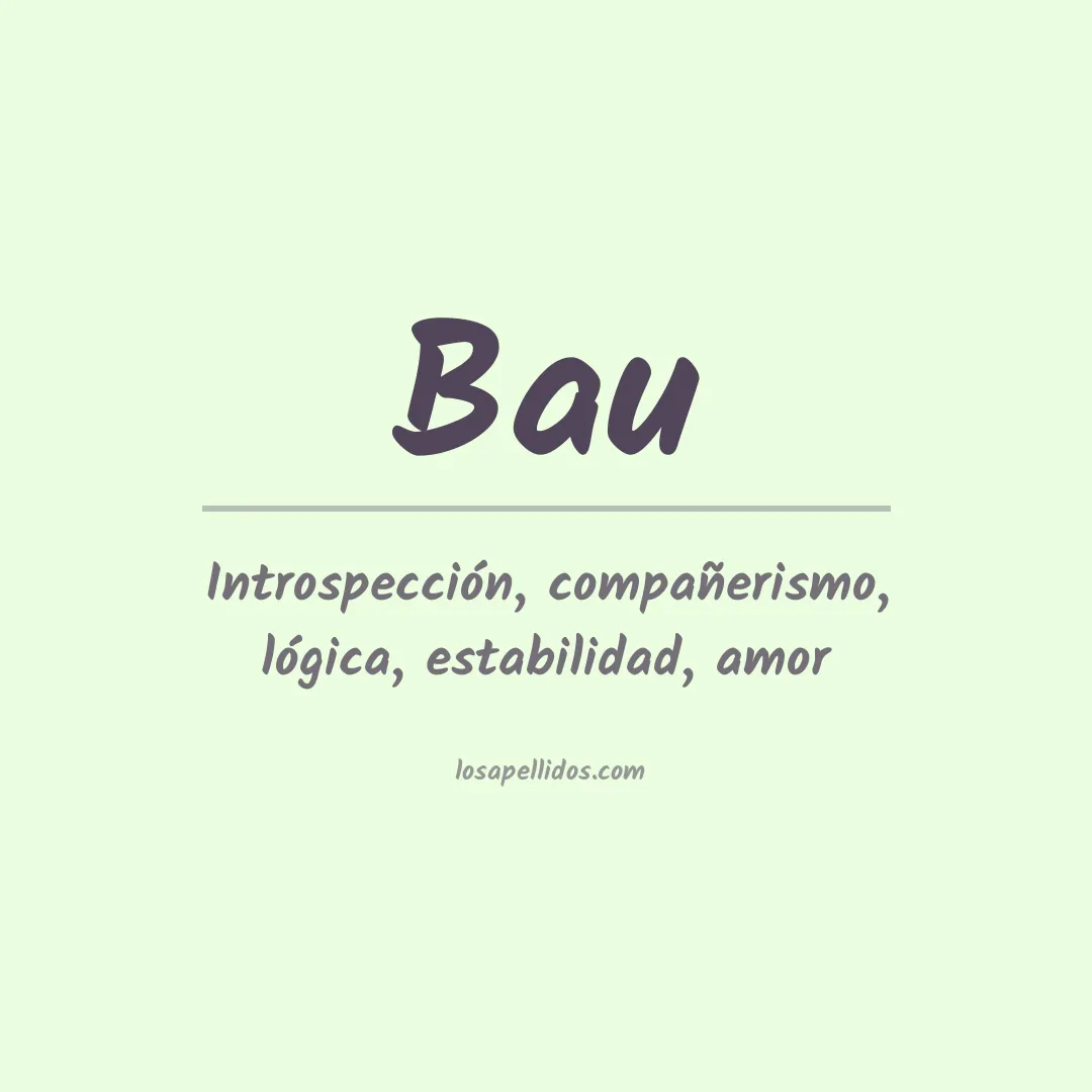 Apellido Bau