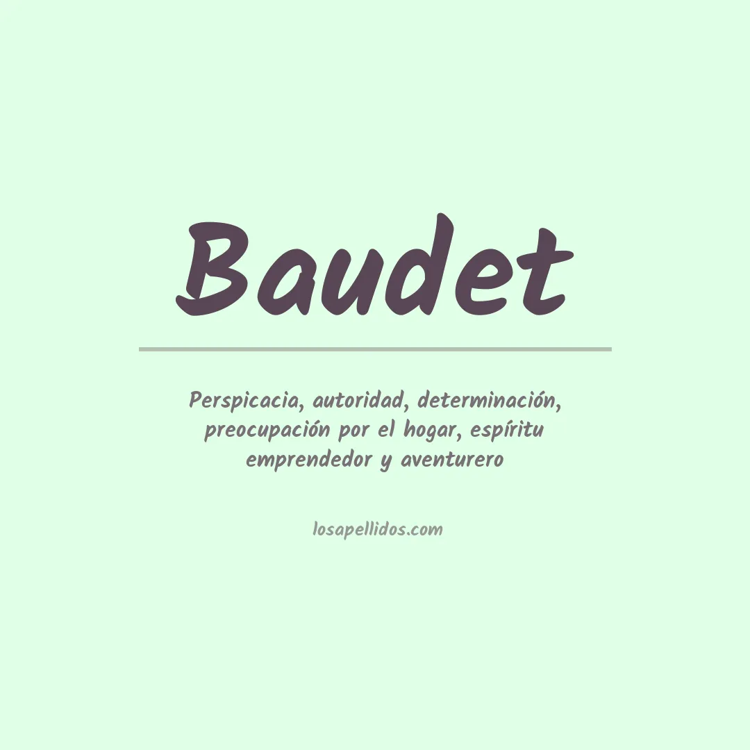 Apellido Baudet
