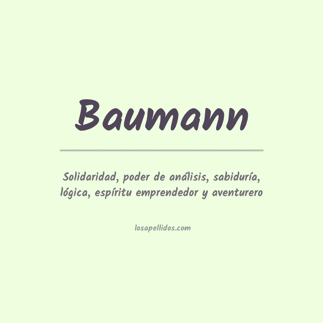 Apellido Baumann