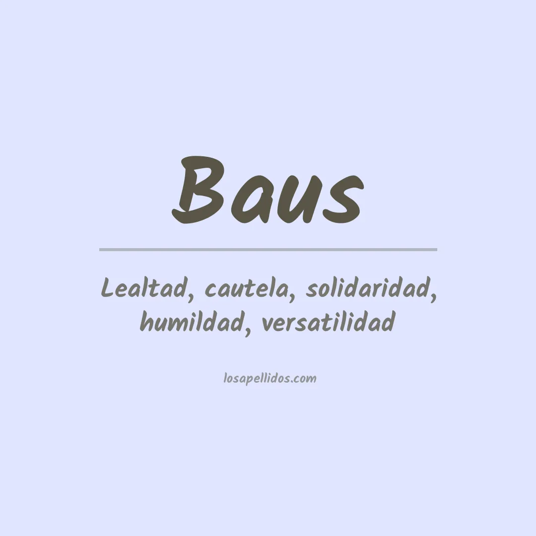 Apellido Baus