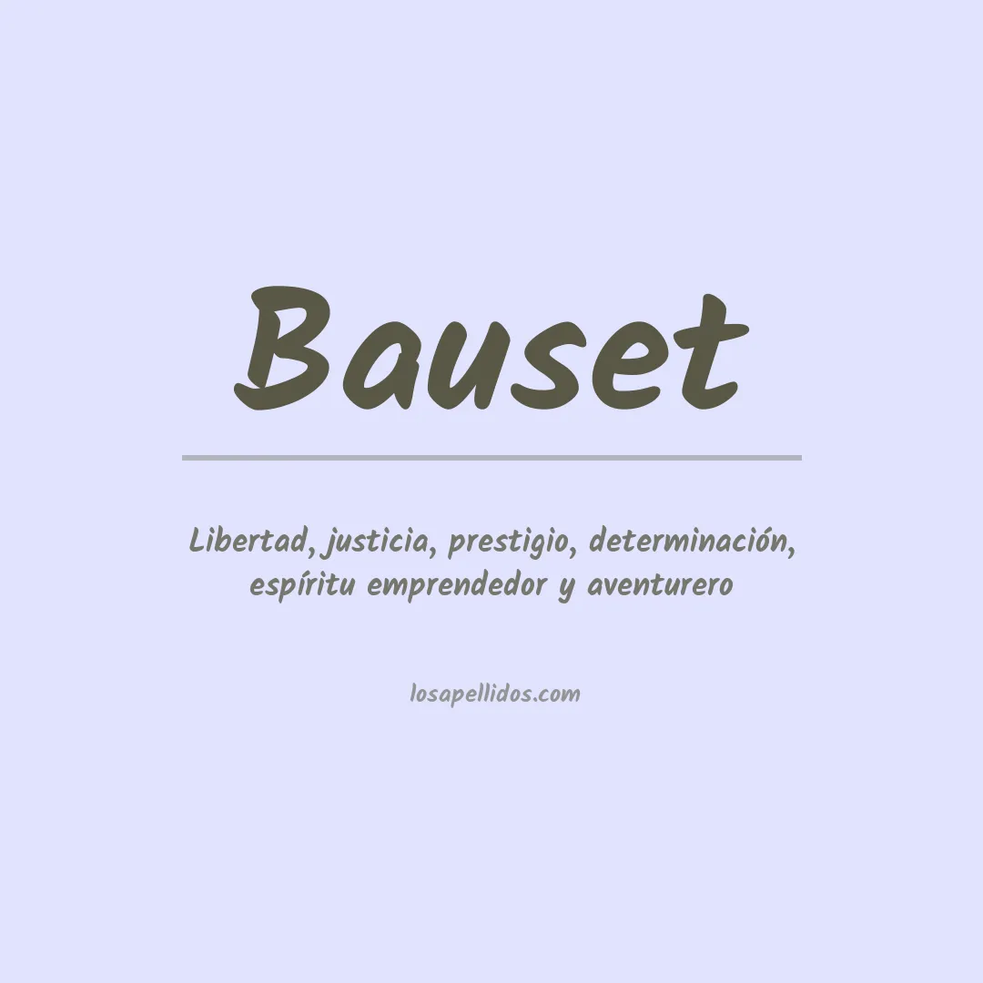 Apellido Bauset