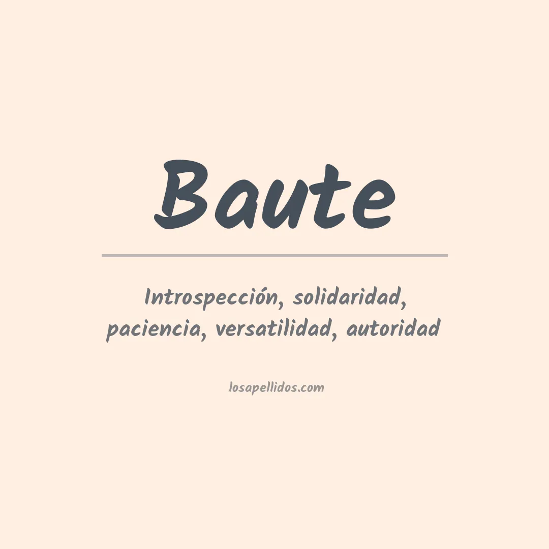 Apellido Baute