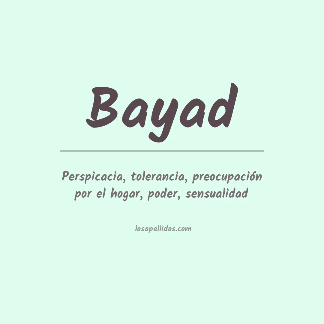 Apellido Bayad