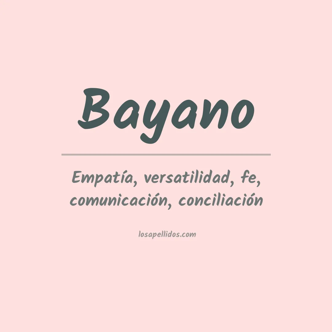 Apellido Bayano