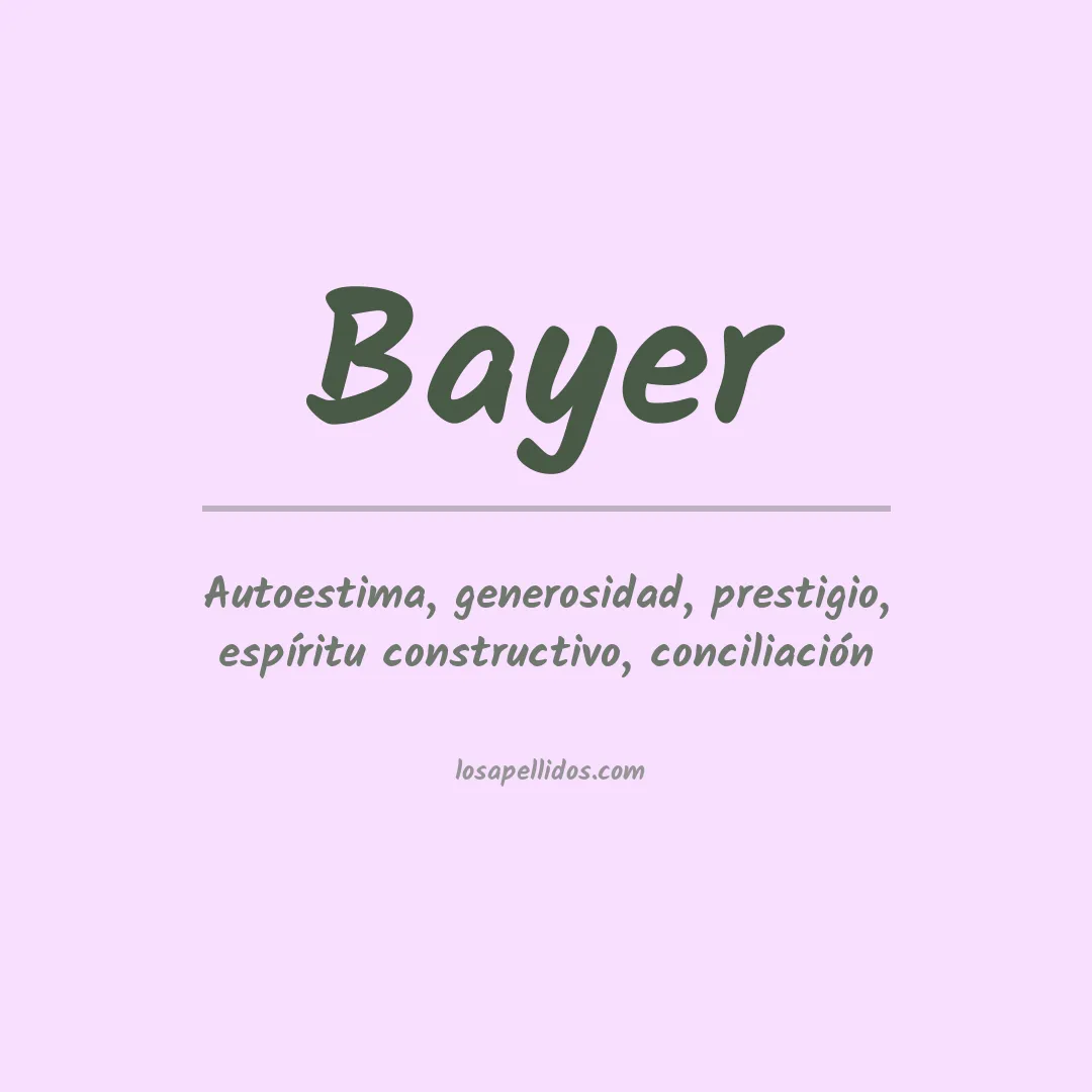 Apellido Bayer