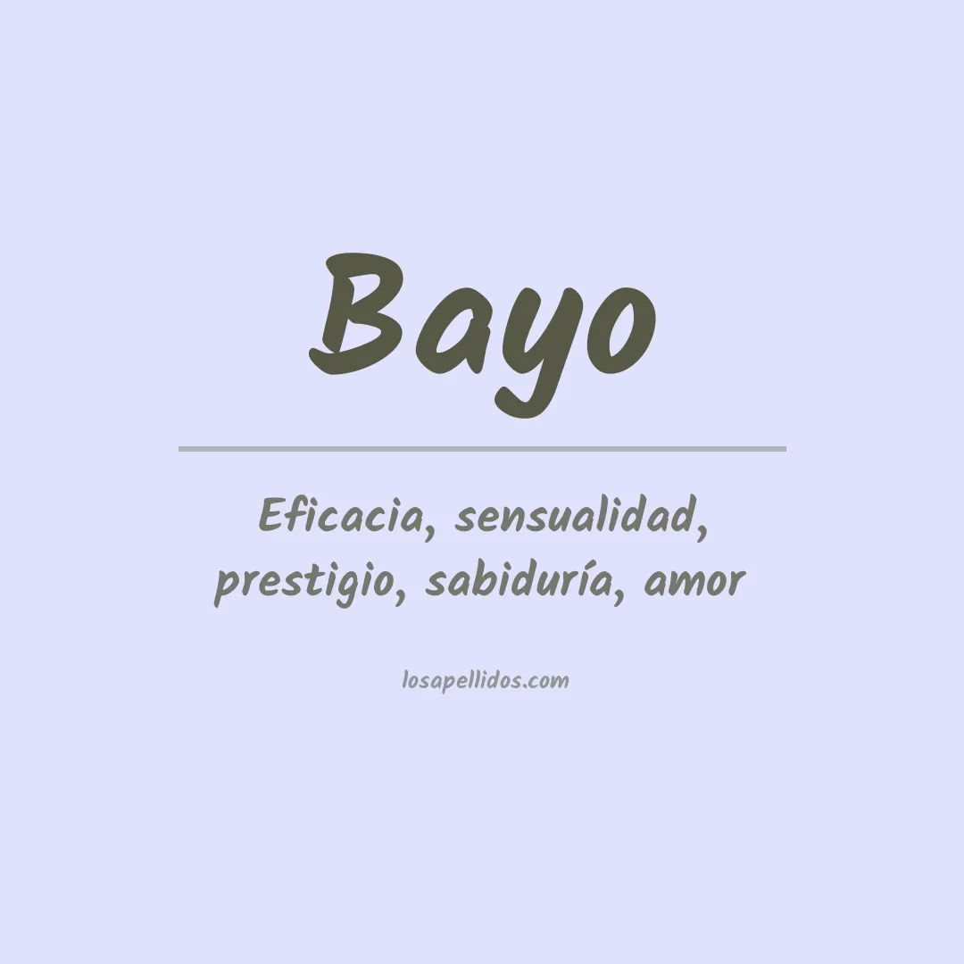 Apellido Bayo