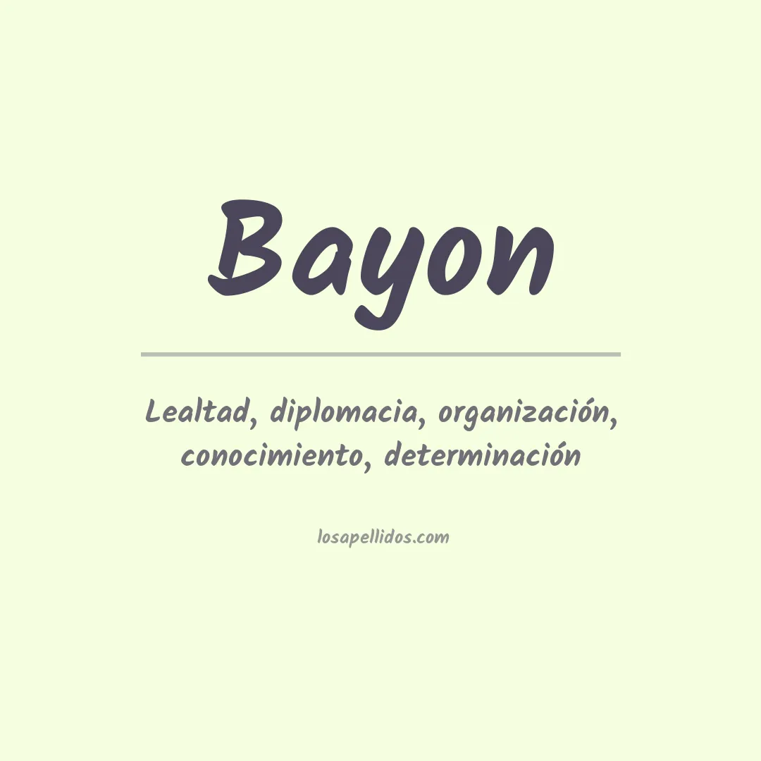 Apellido Bayón