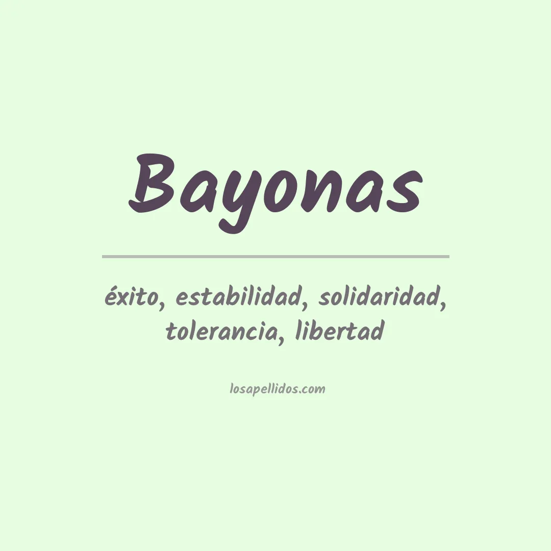 Apellido Bayonas