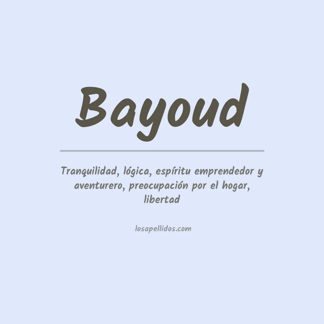 Apellido Bayoud
