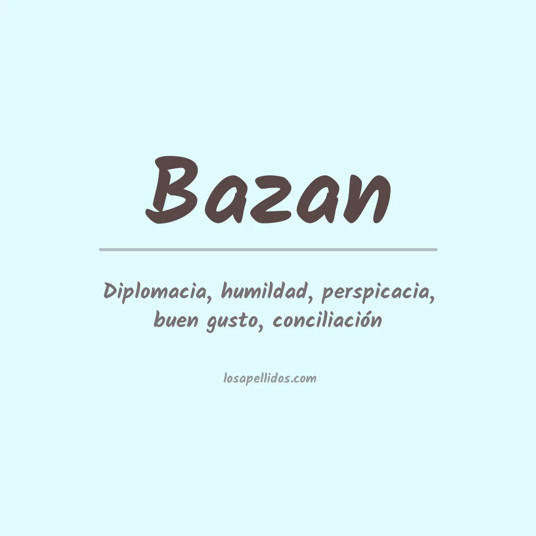 Apellido Bazan