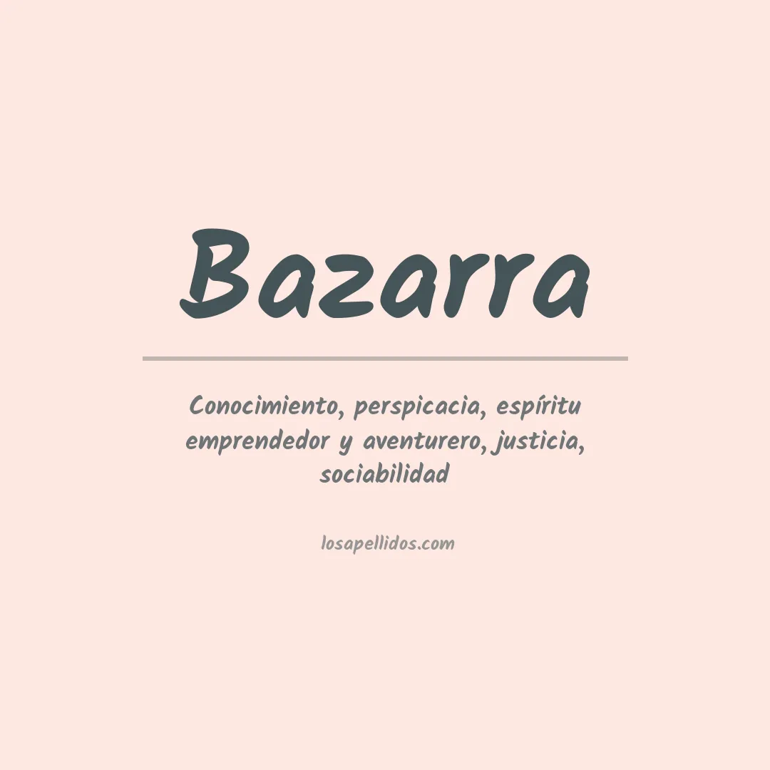 Apellido Bazarra