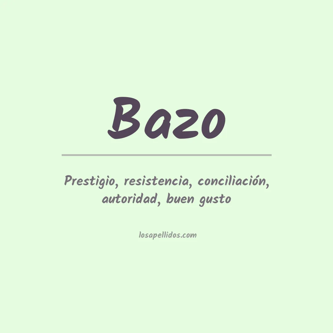 Apellido Bazo