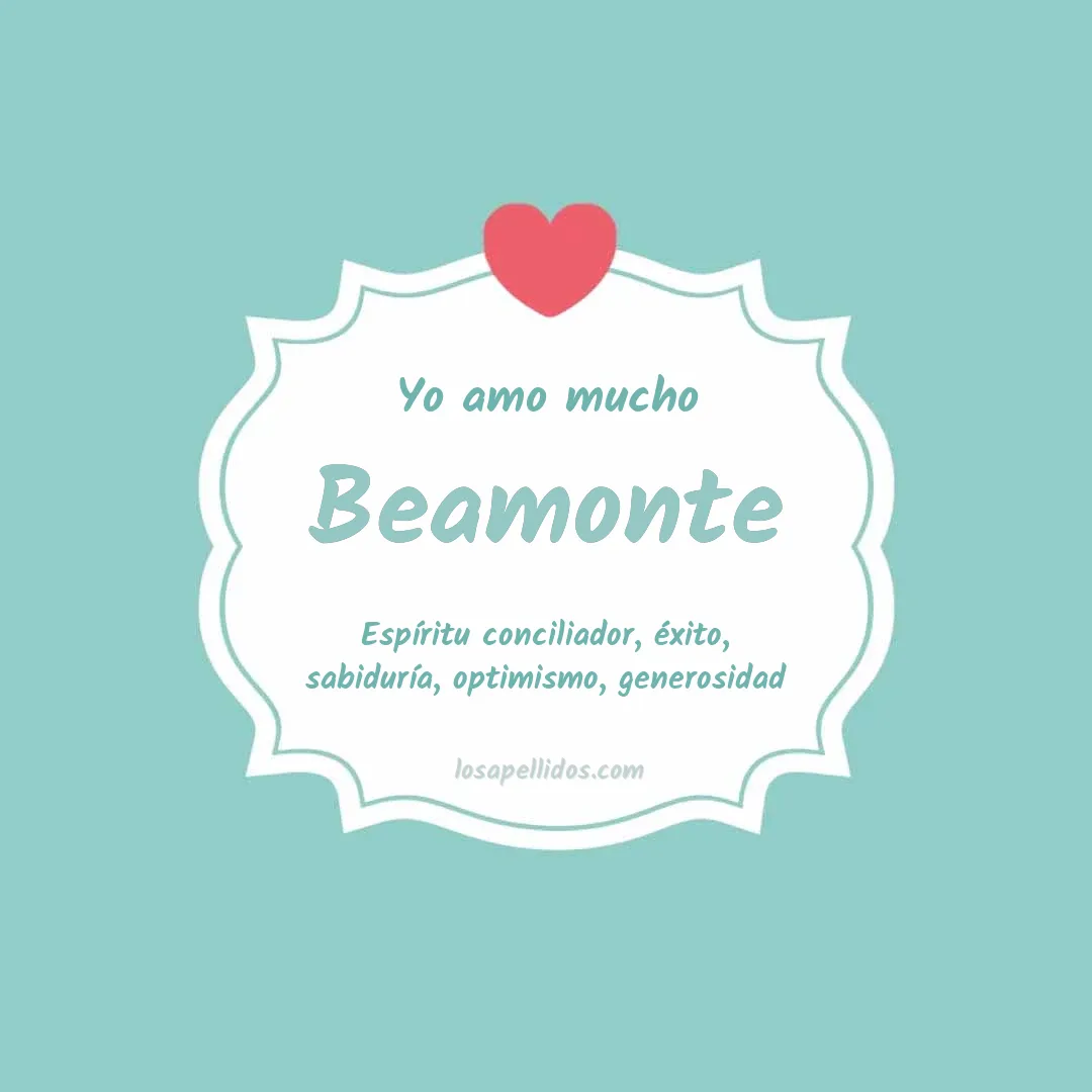 Yo amo mucho Beamonte