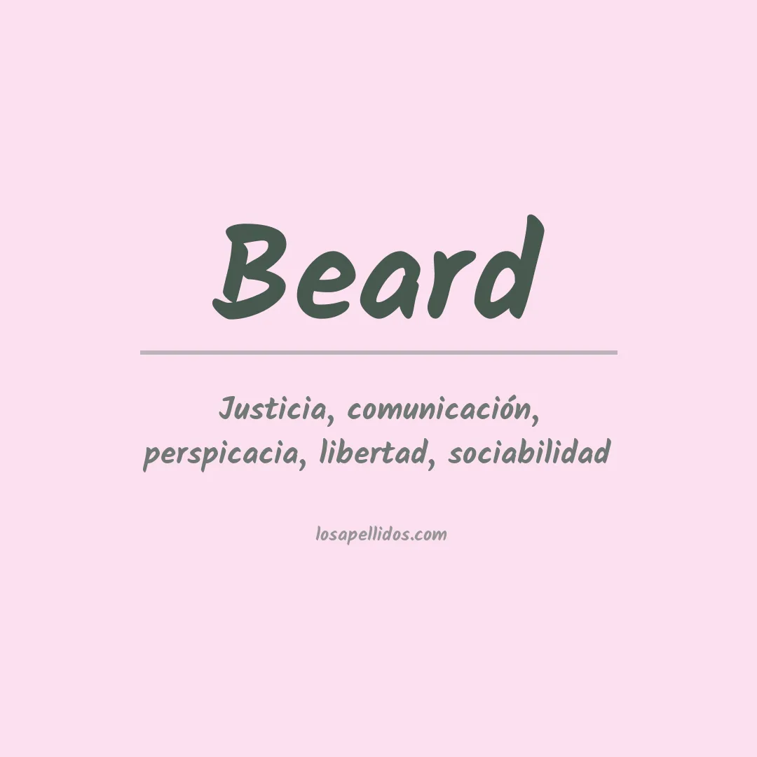 Apellido Beard