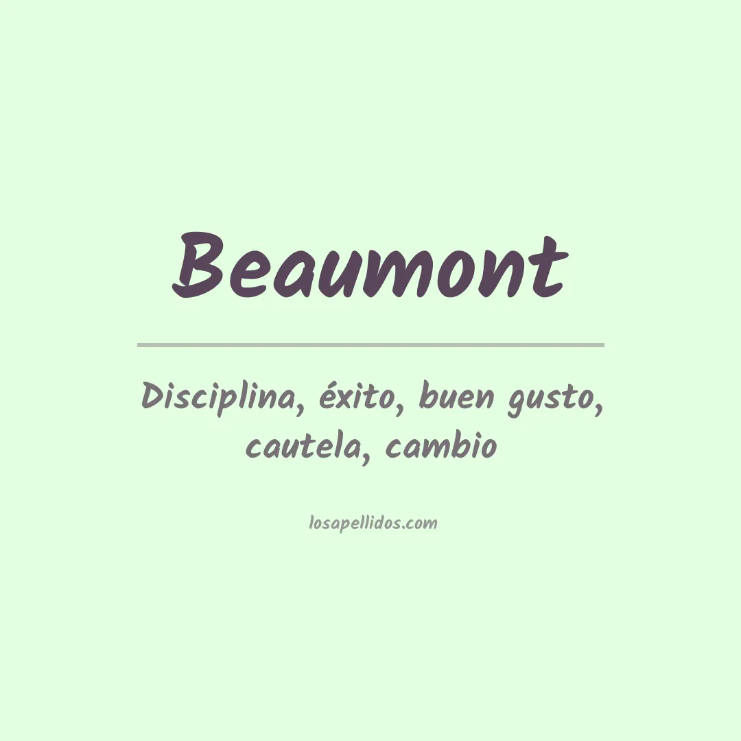 Apellido Beaumont