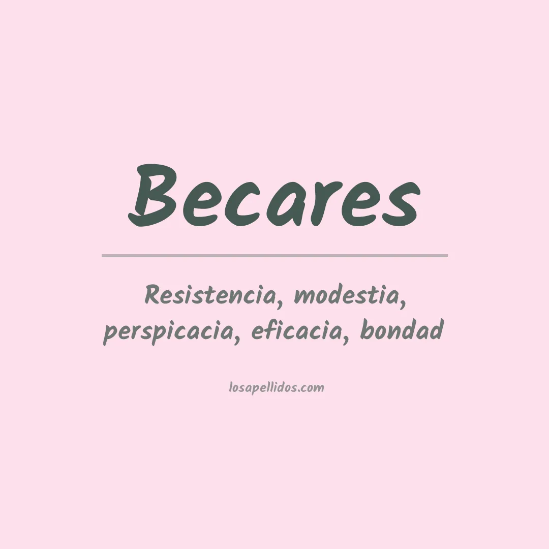 Apellido Becares