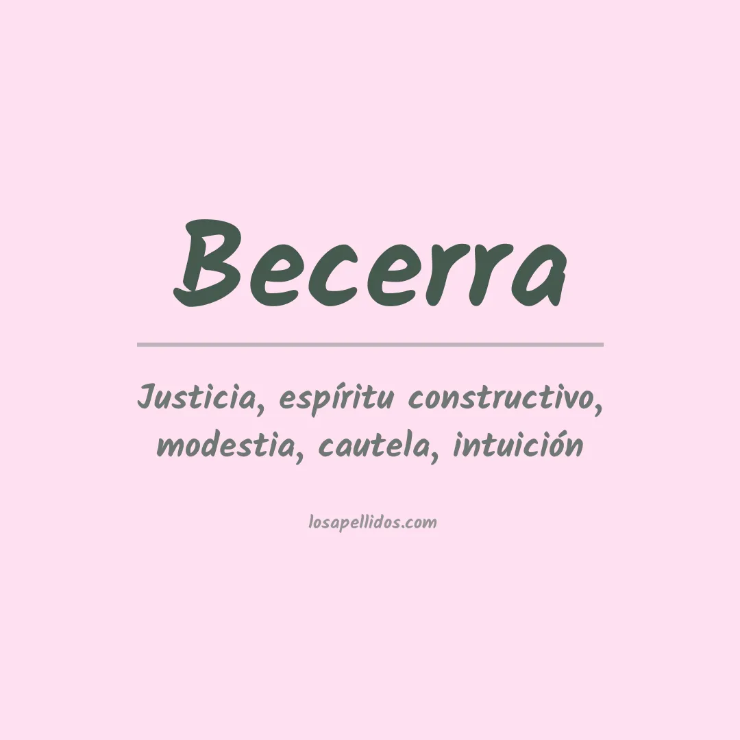 Apellido Becerra