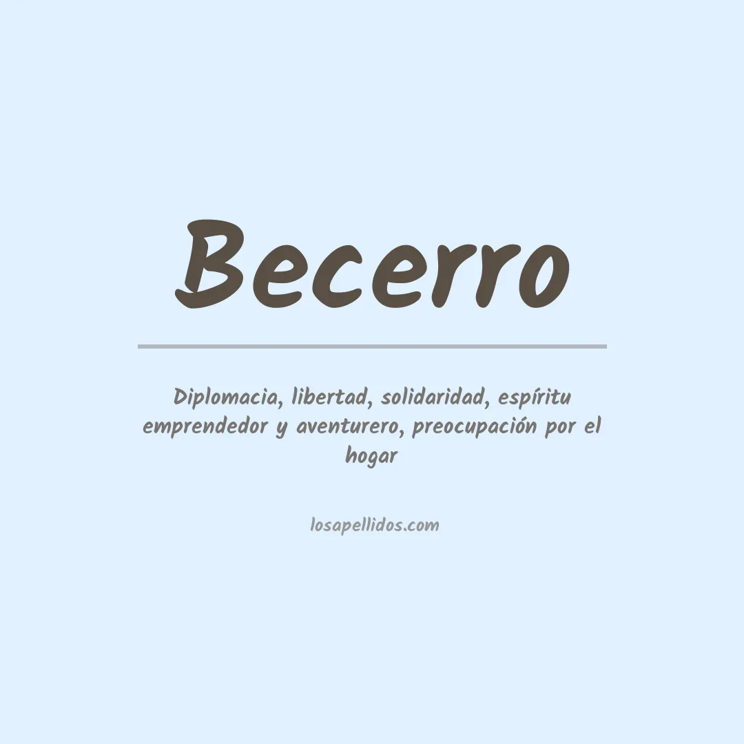 Apellido Becerro