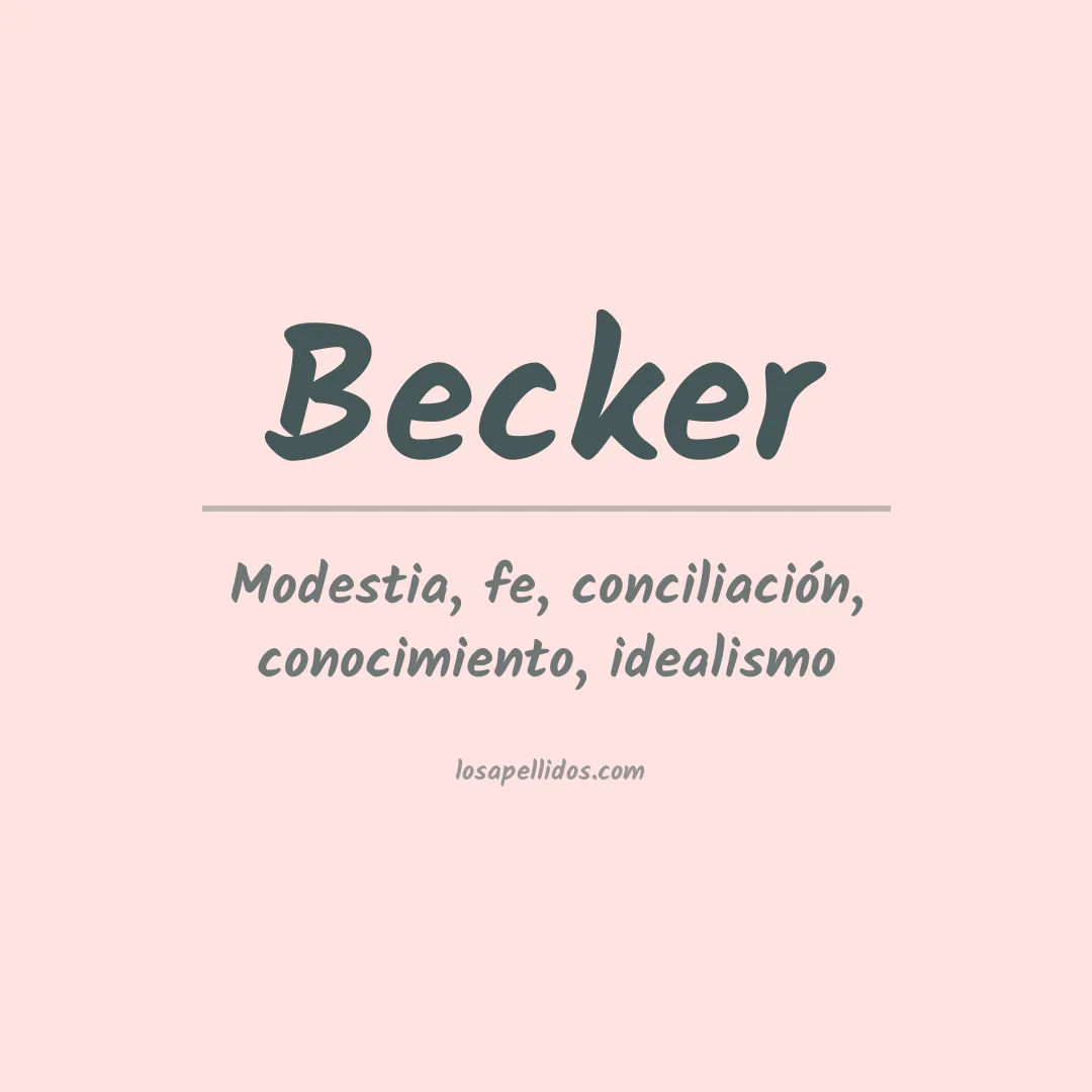 Apellido Becker