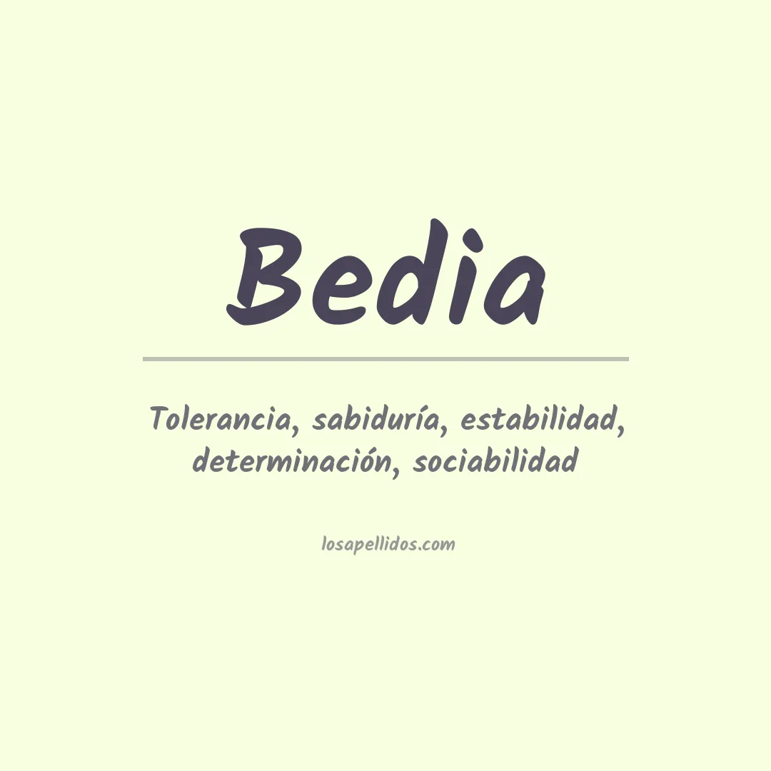 Apellido Bedia