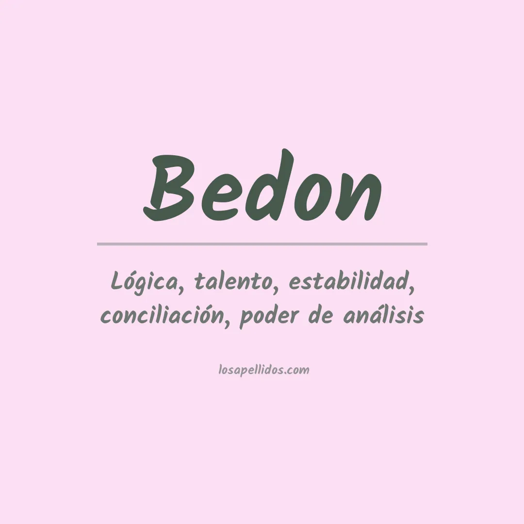 Apellido Bedon