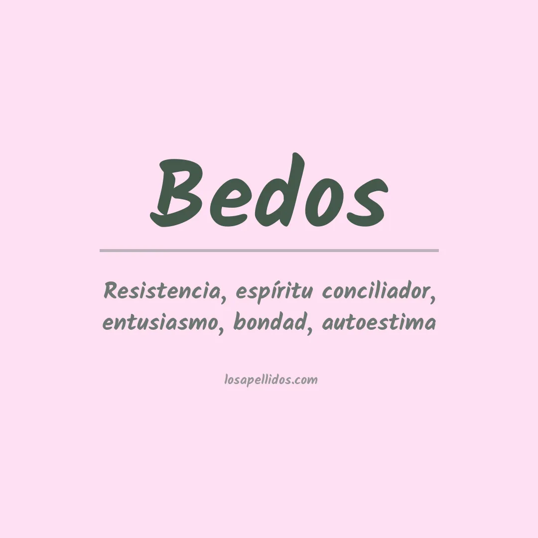 Apellido Bedos