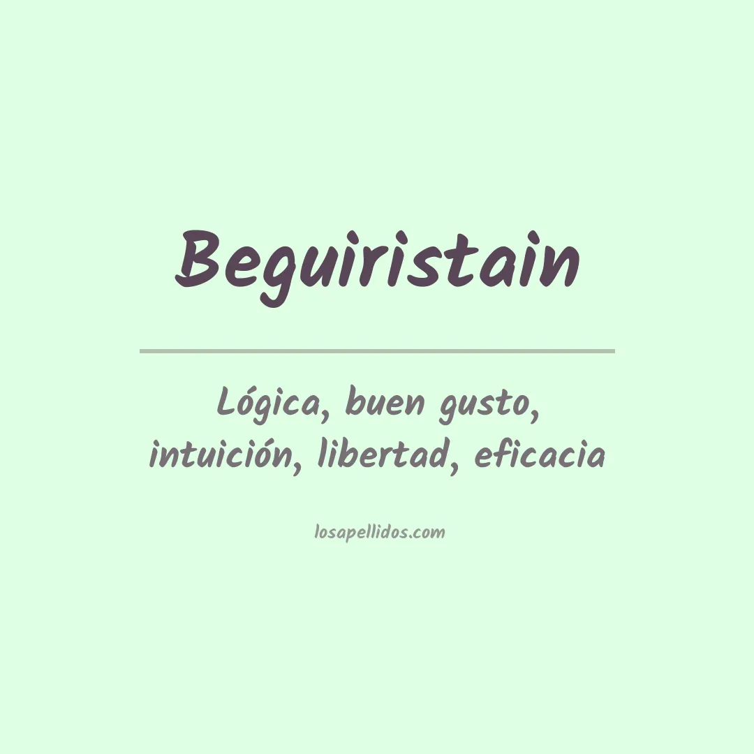 Apellido Beguiristain