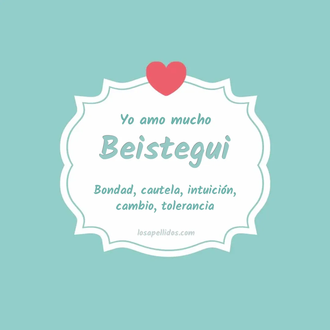 Yo amo mucho Beistegui