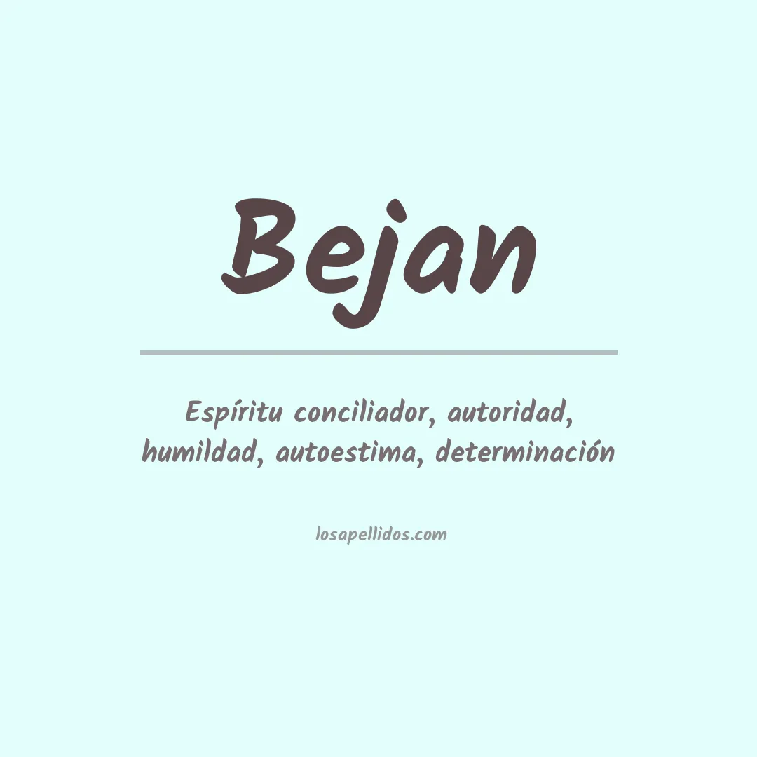 Apellido Bejan