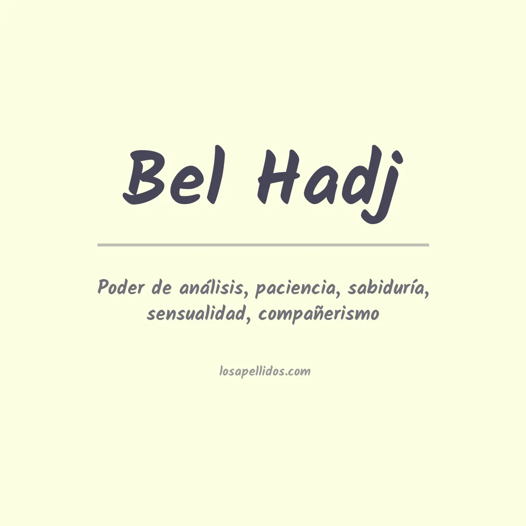 Apellido Bel hadj