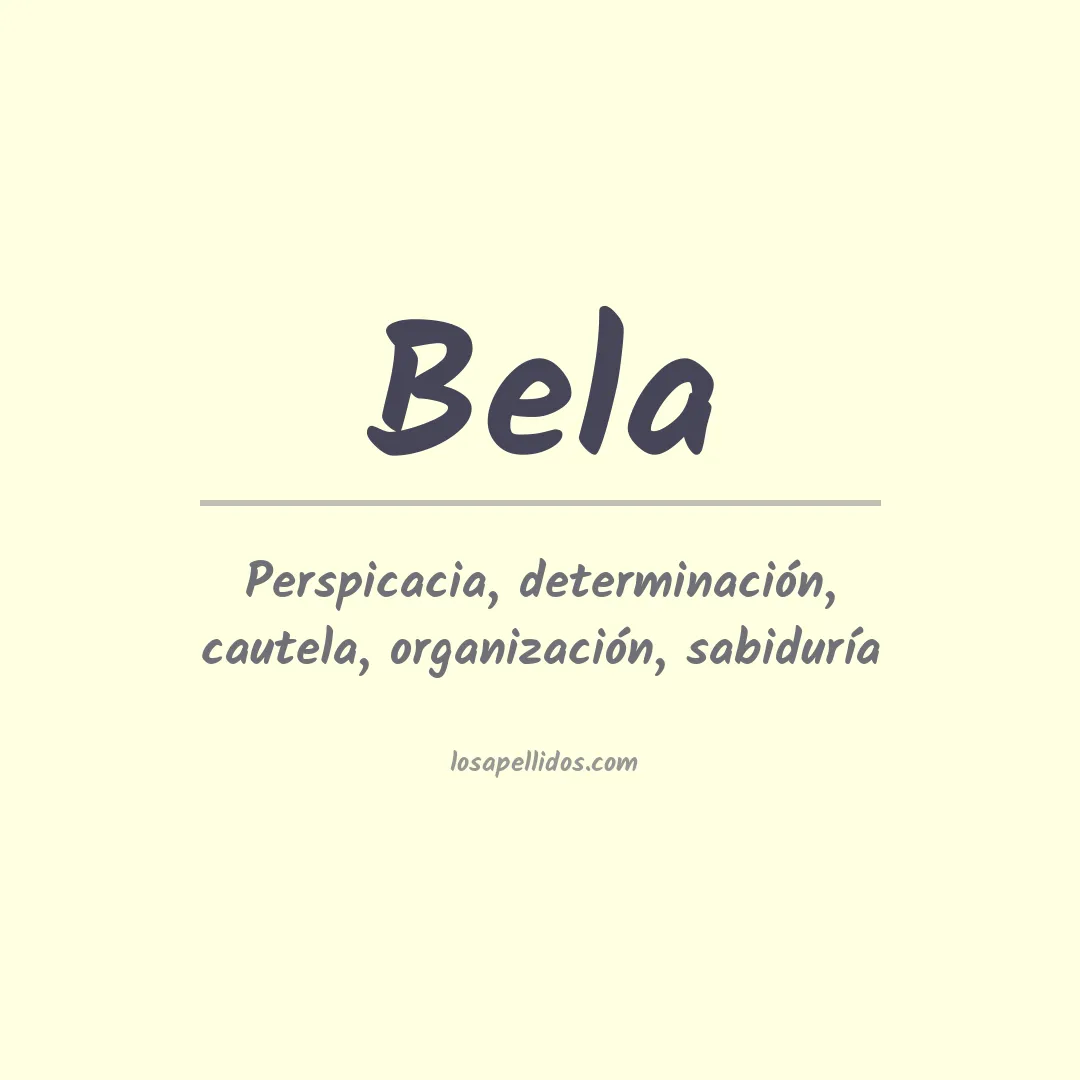 Apellido Bela