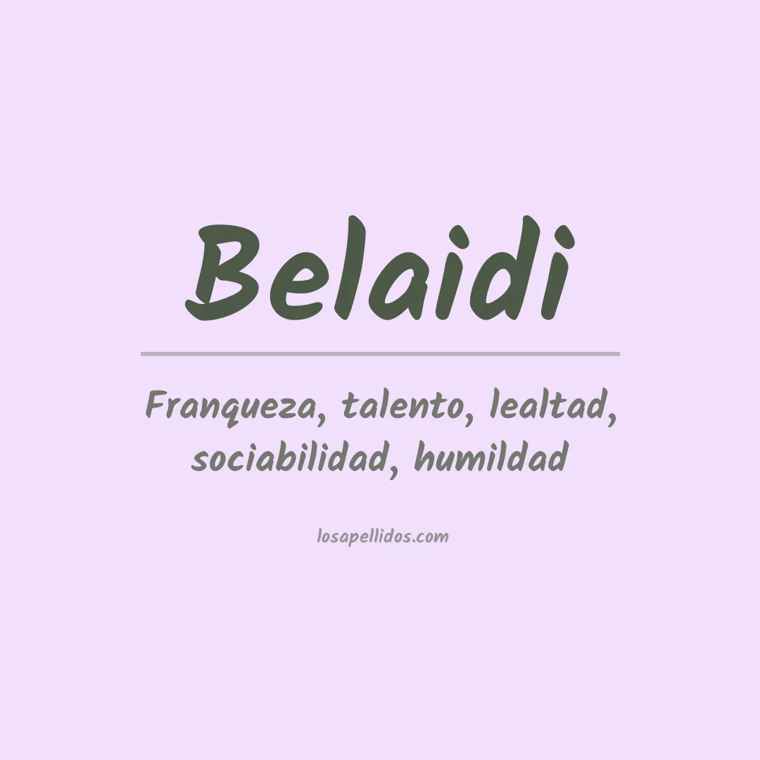 Apellido Belaidi