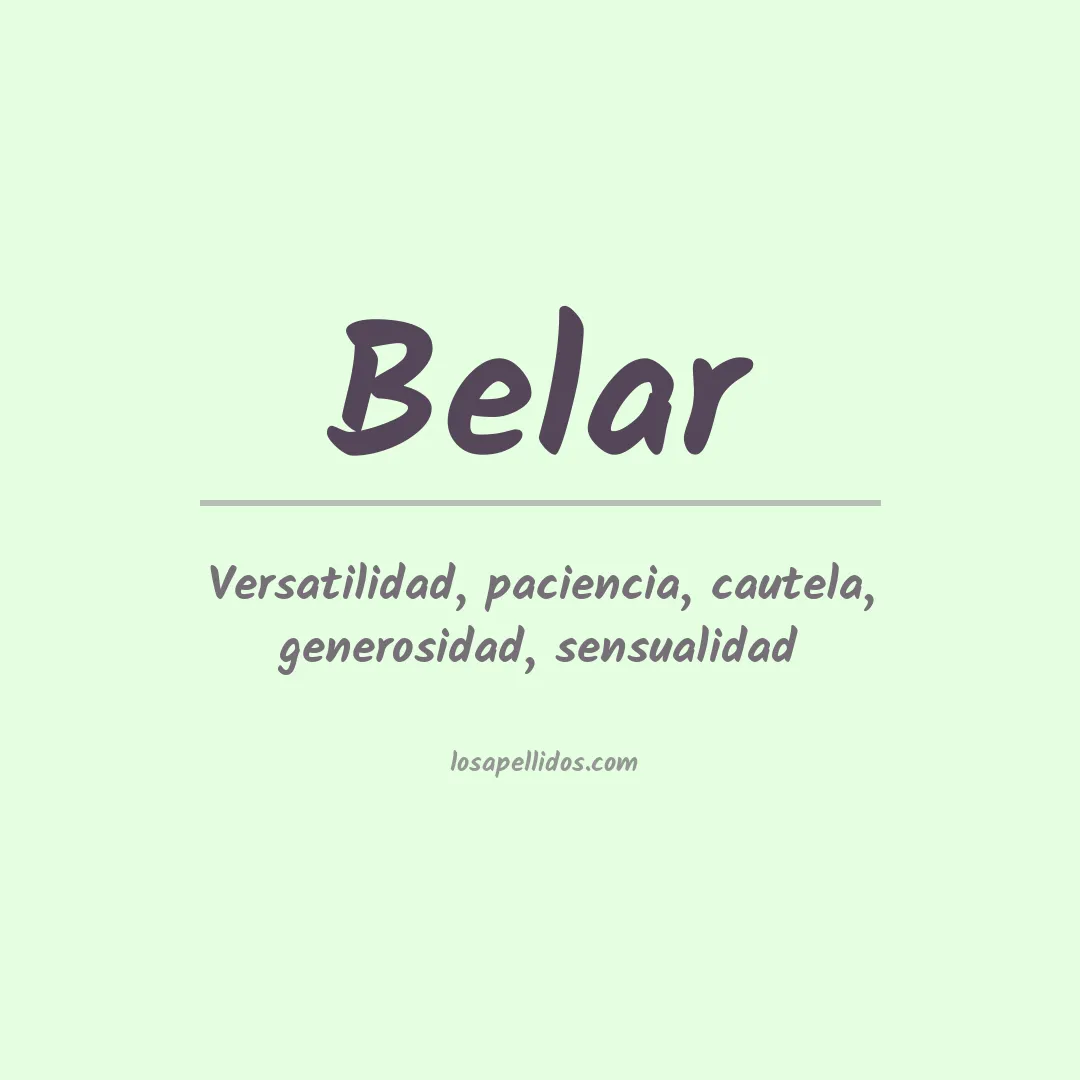 Apellido Belar