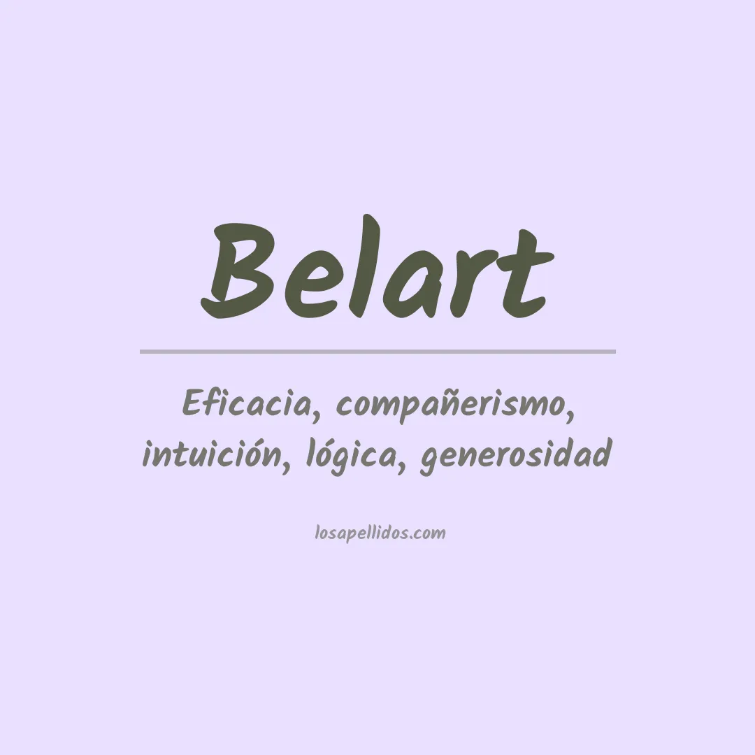 Apellido Belart