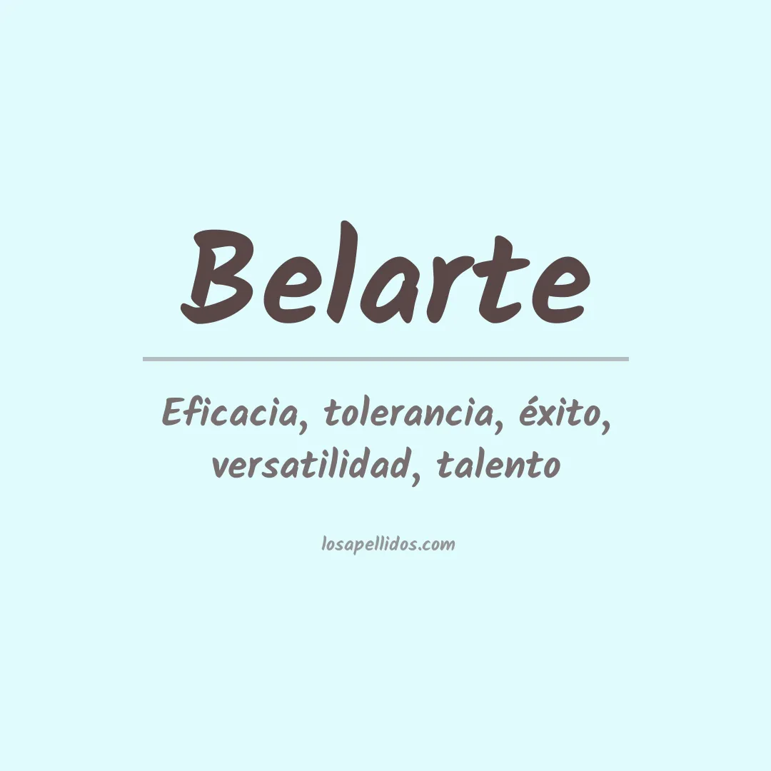 Apellido Belarte