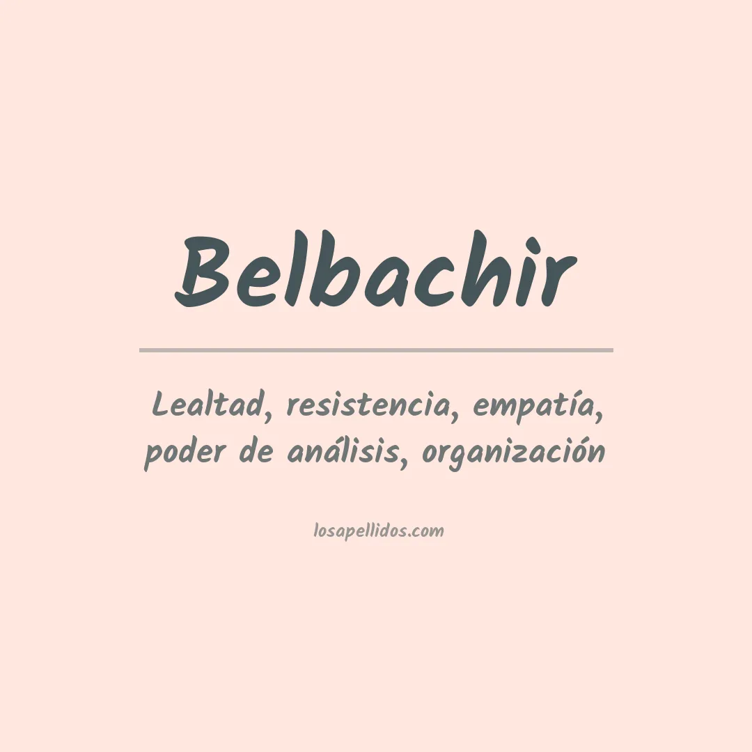 Apellido Belbachir