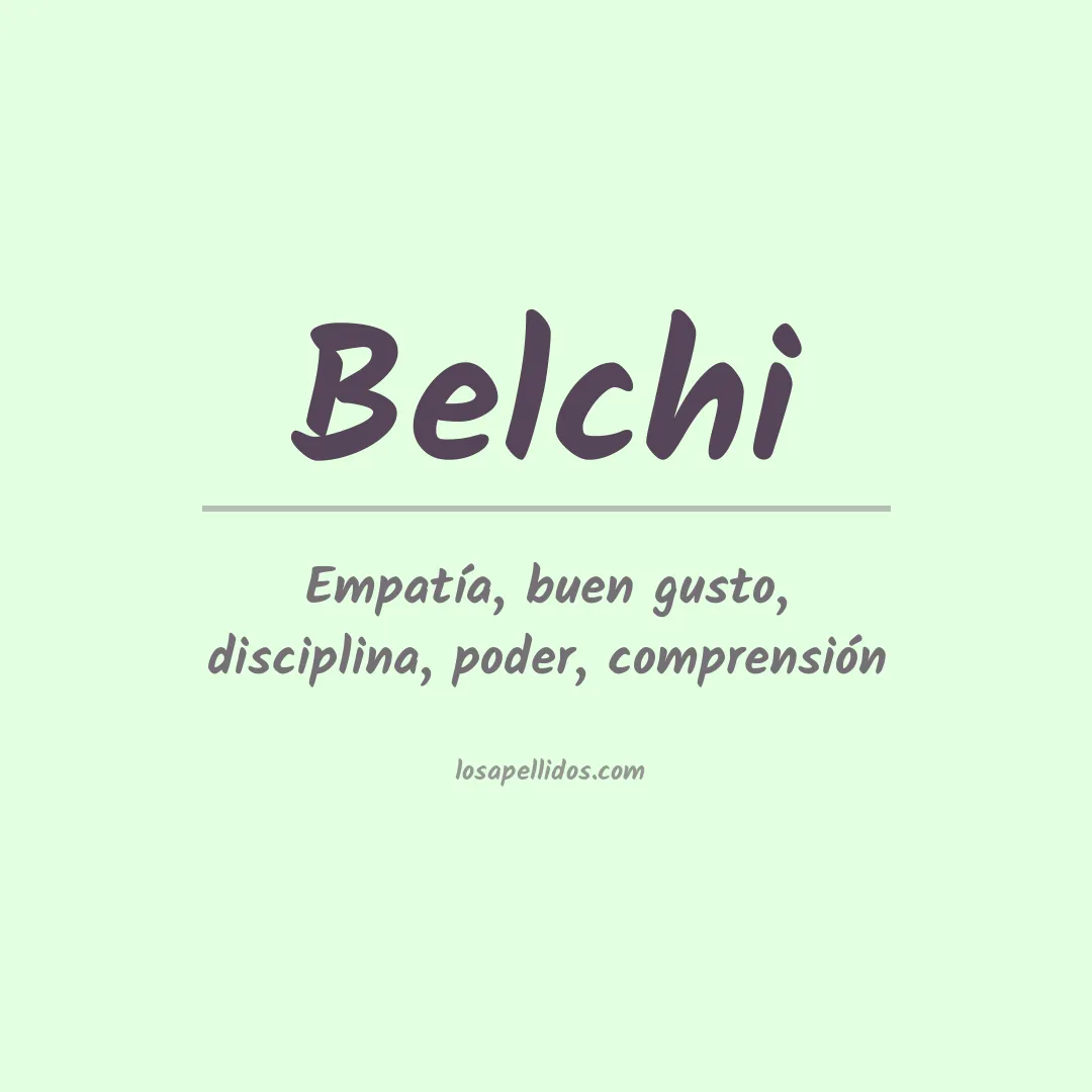 Apellido Belchi