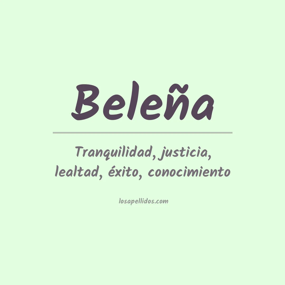 Apellido Beleña