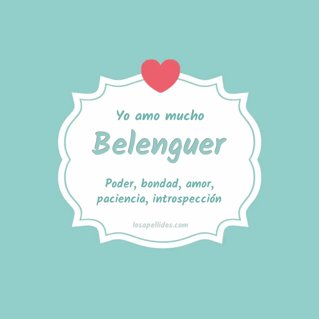 Yo amo mucho Belenguer