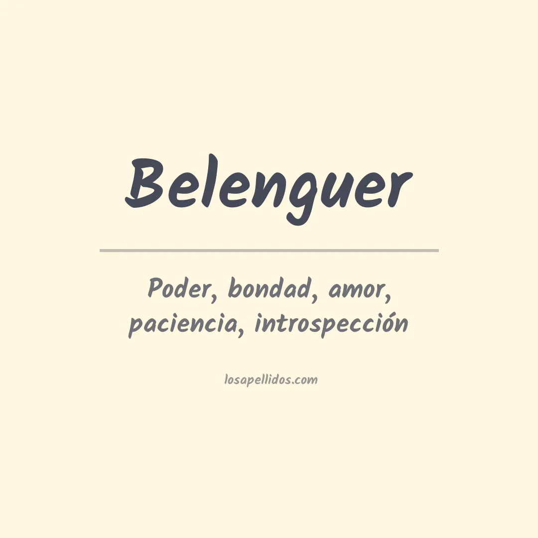 Apellido Belenguer