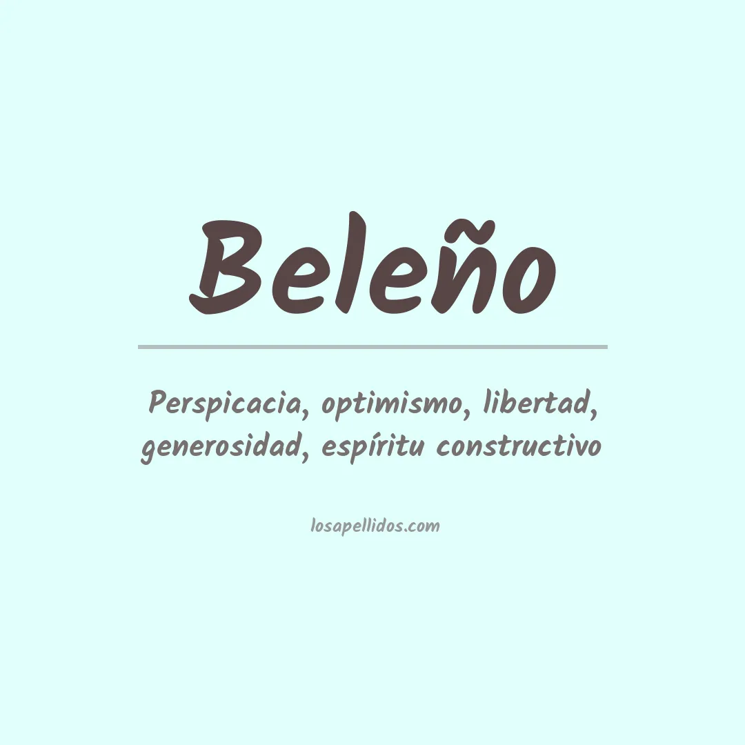 Apellido Beleño