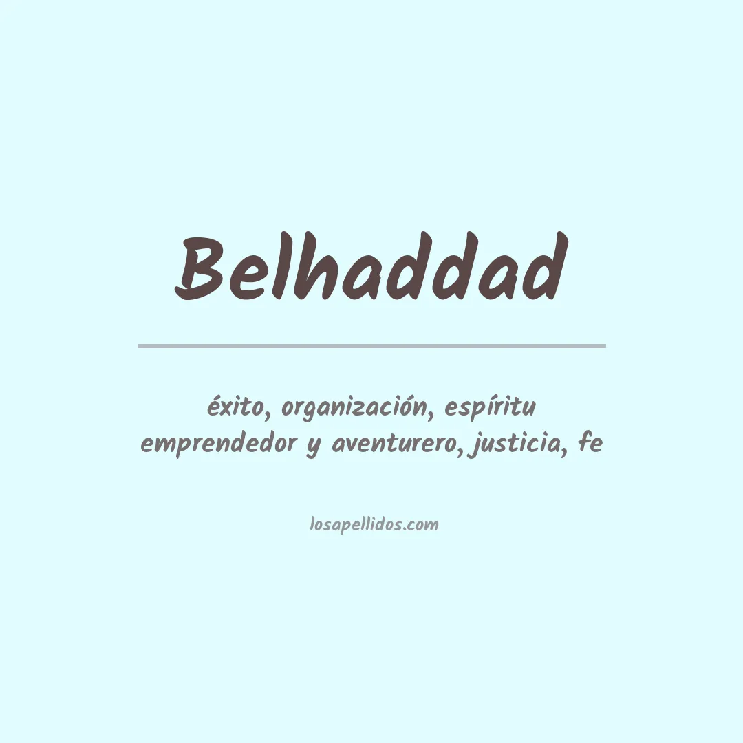 Apellido Belhaddad