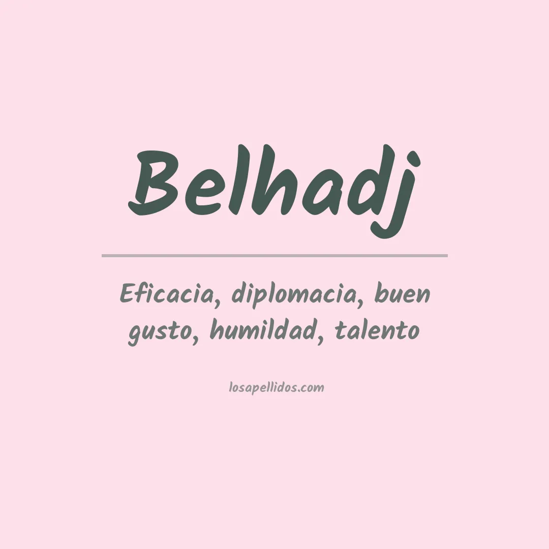 Apellido Belhadj