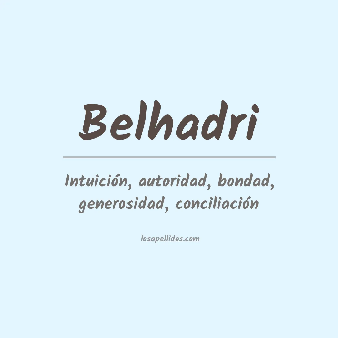 Apellido Belhadri