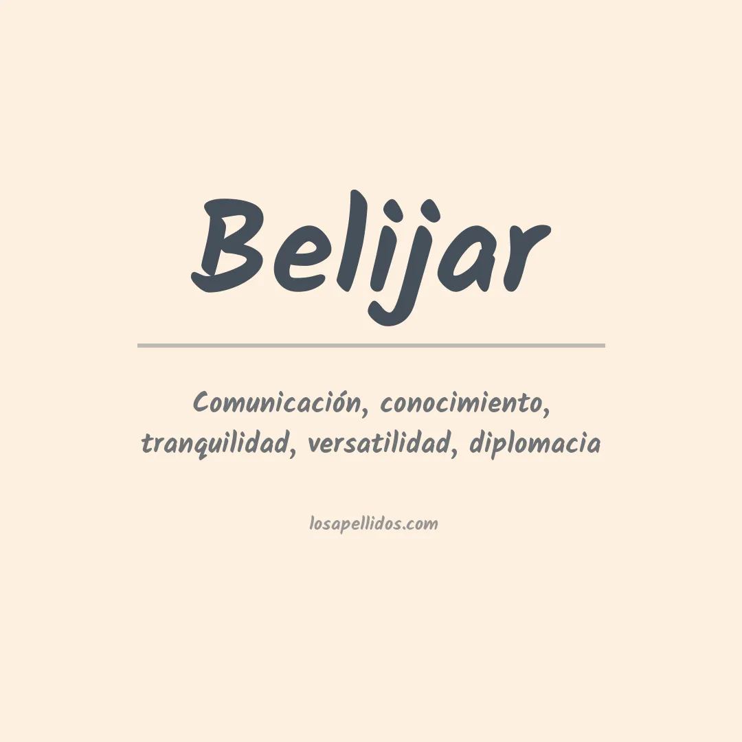 Apellido Belijar