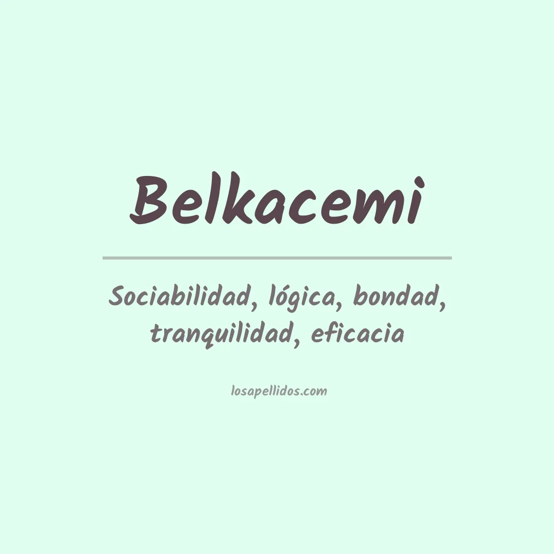Apellido Belkacemi