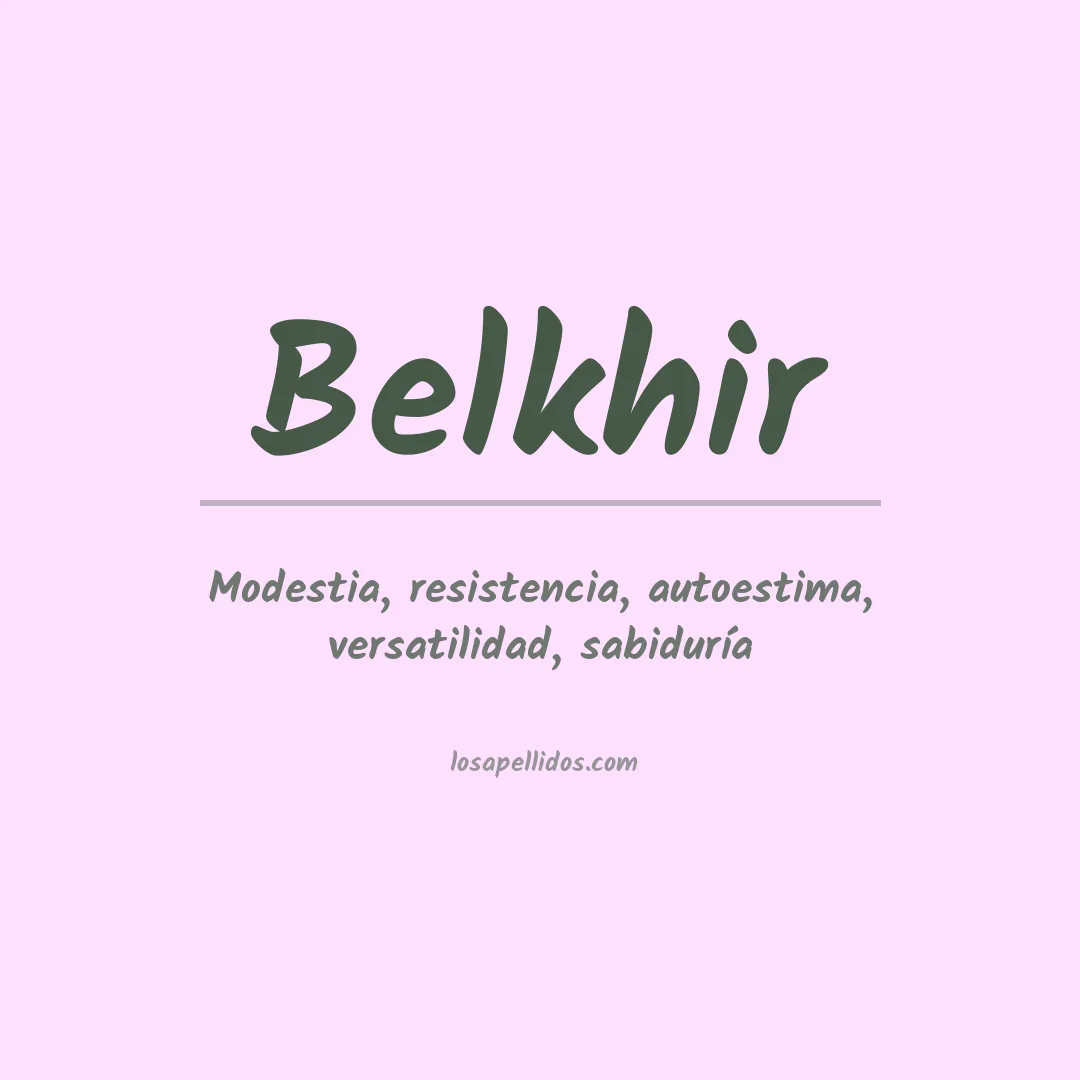 Apellido Belkhir